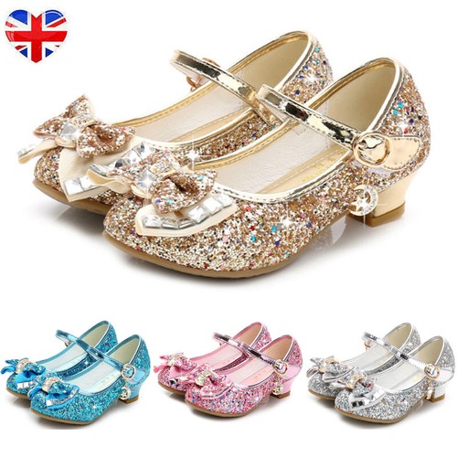 Girls low heels princess shoes - low,