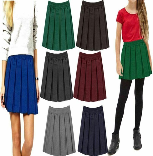 Girls uniform box pleated mini - girls,