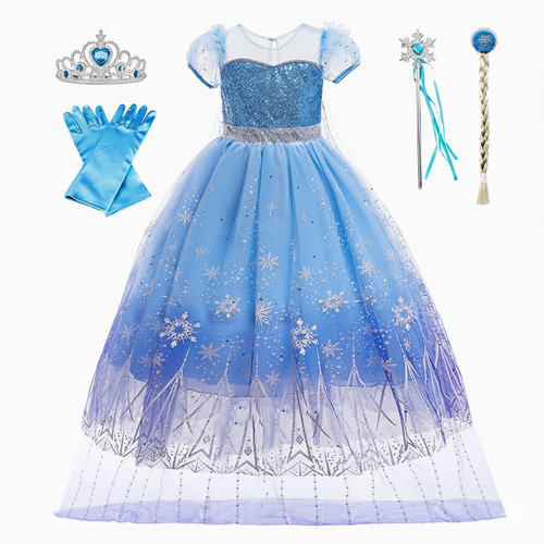 Girls elsa costume princess - elsa,