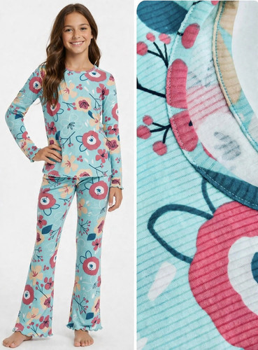 Older girls ribbed pyjamas - ,