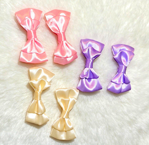 Girls satin bow - girls, hair