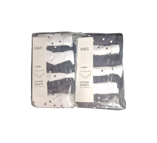 Girls cotton short - m&s,