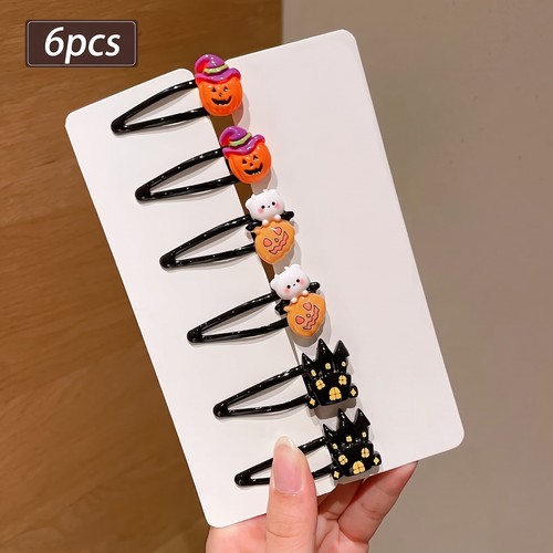 6pcs halloween hair - hair, clips