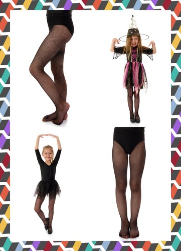 Girls black fishnet - fishnet, tights