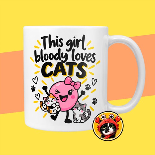 Gift for cat lover mug - cat,