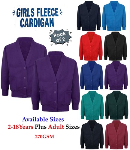 Girls school cardigan - x2,