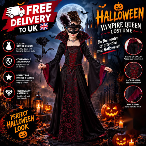 Girls vampire queen - vampire, costume