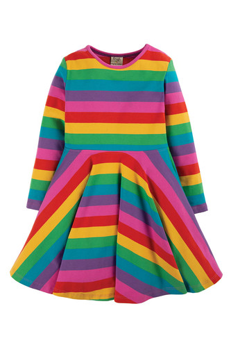 Frugi girls rainbow dress - frugi,