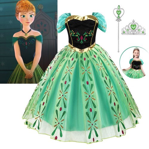 Girls kids costume frozen anna - kids,