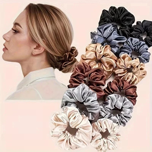 Silk hair scrunchies - for, women