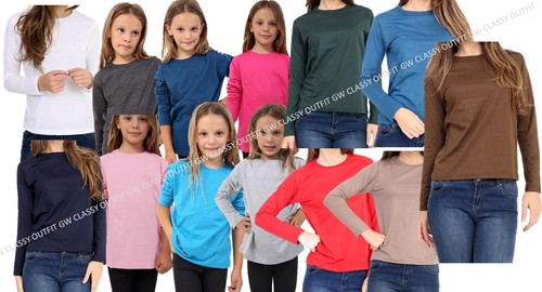 Kids crew neck plain - crew, top