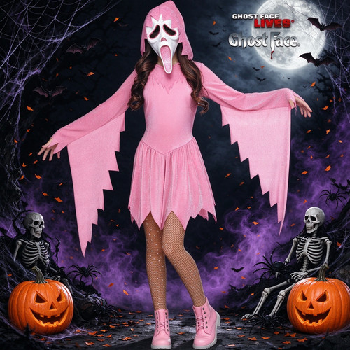 Girls ghost face pastel - girls,