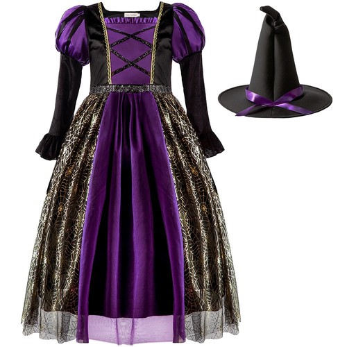 Girls witch costume halloween - girls,