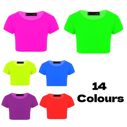 Girls crop top plain - crop,