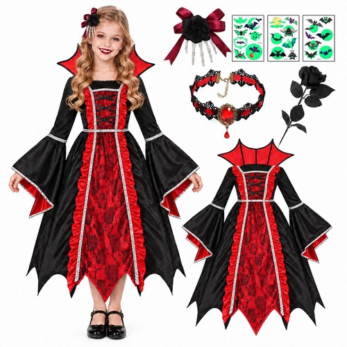 Girls vampire dress - vampire, costume