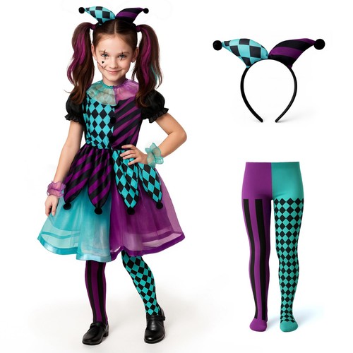 Childrens kids girls harlequin - childrens,