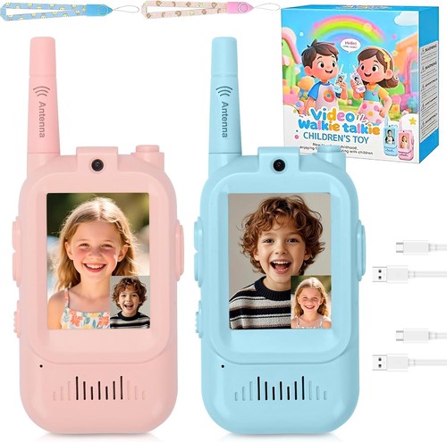 Kids walkie talkies 2pcs video - kids,